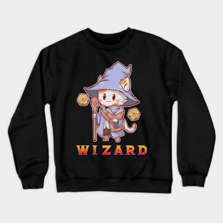 Wizard Cat - Paw Crewneck Sweatshirt